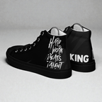 Men’s high top canvas shoes