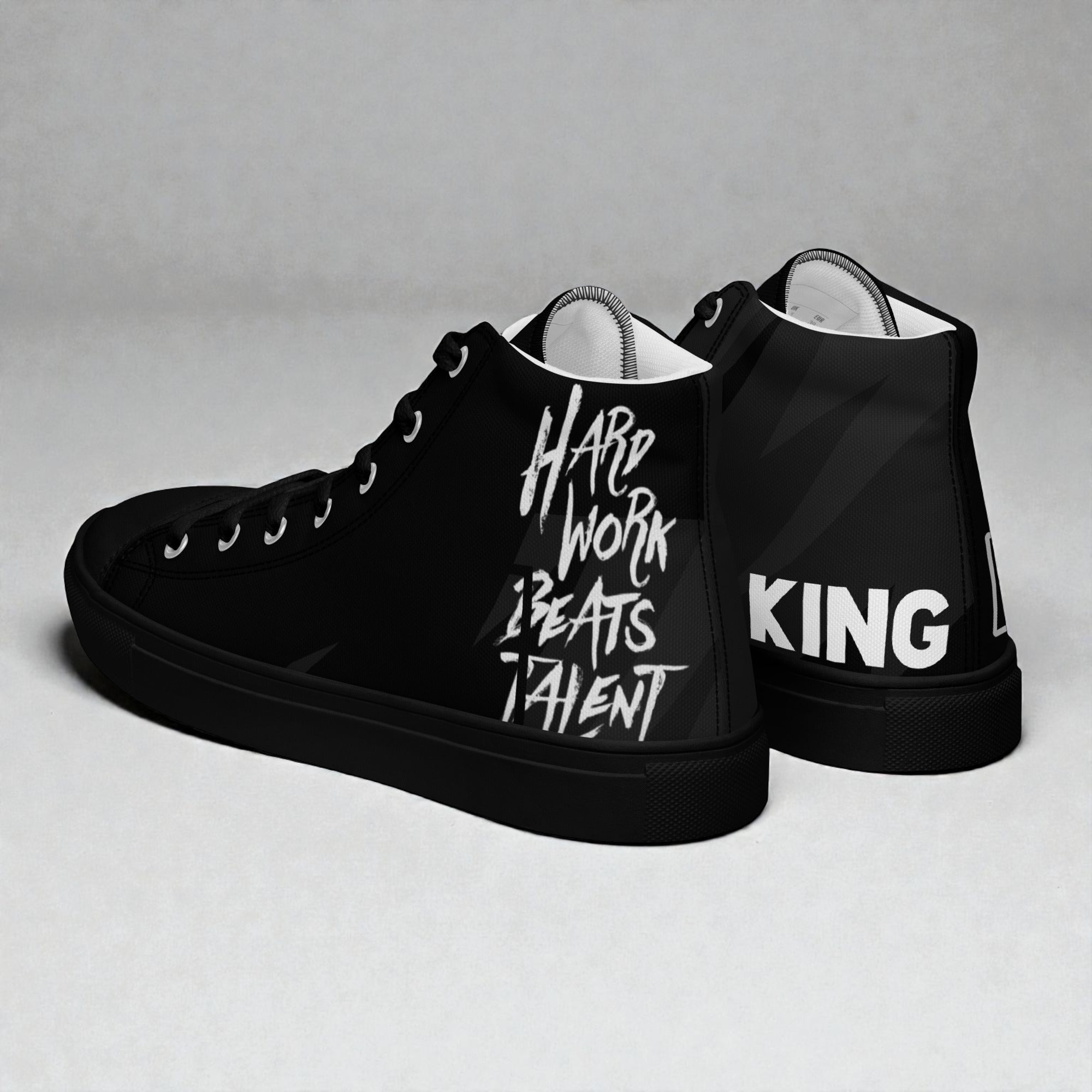 Men’s high top canvas shoes