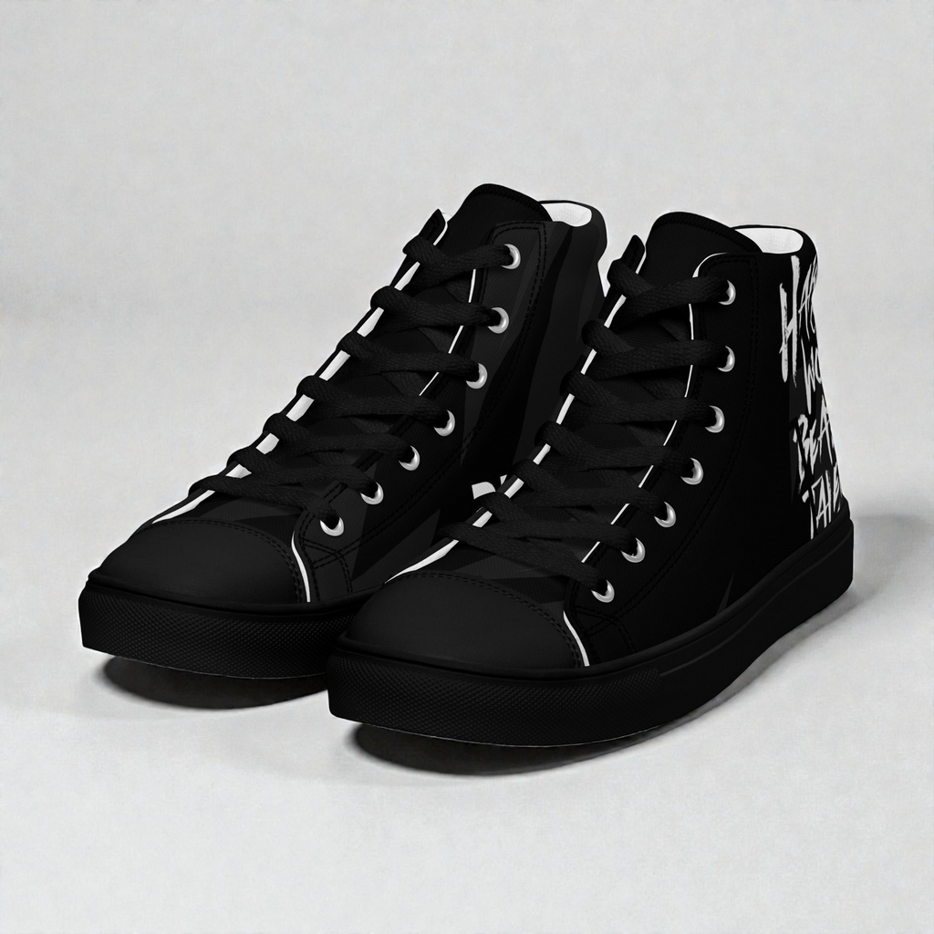 Men’s high top canvas shoes