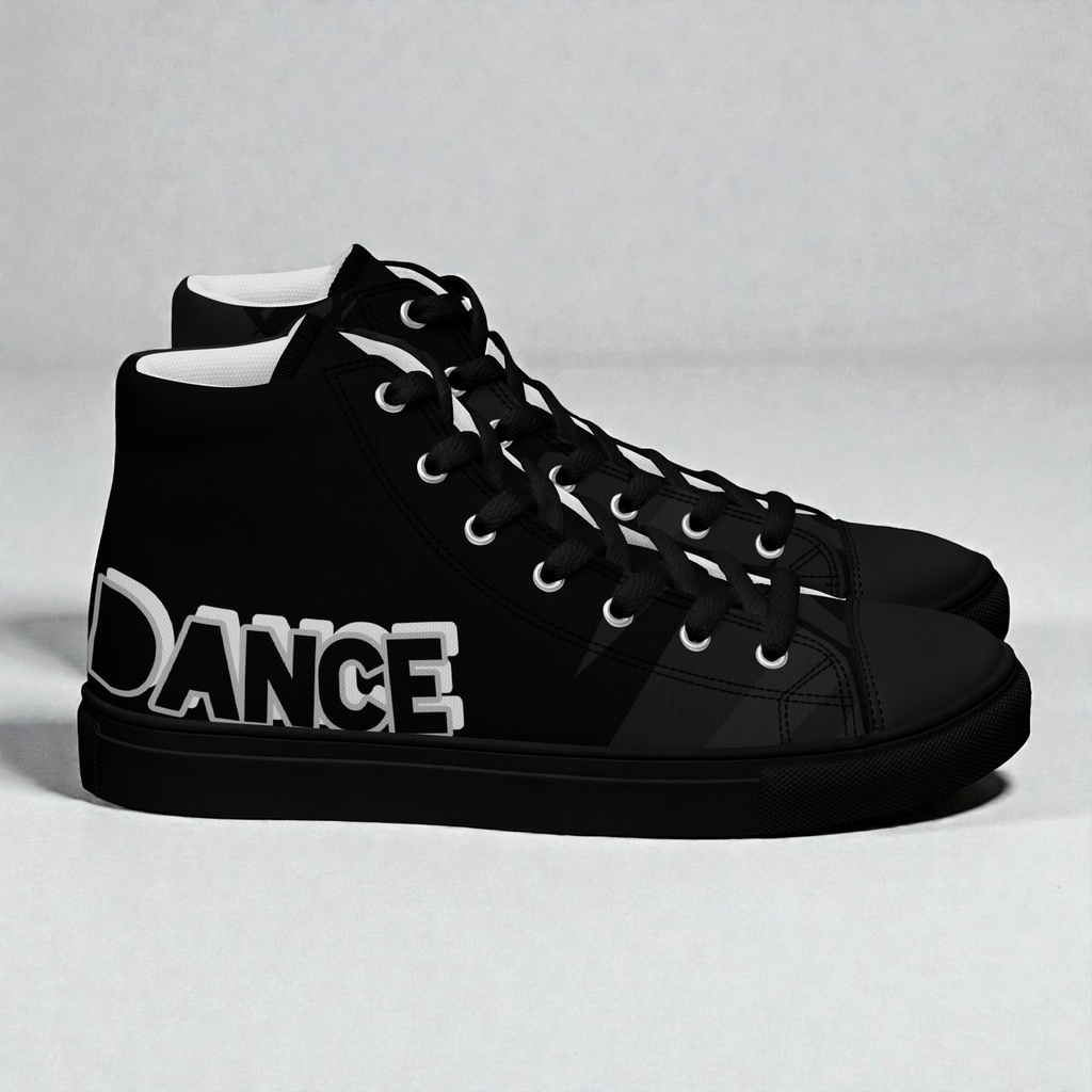 Men’s high top canvas shoes