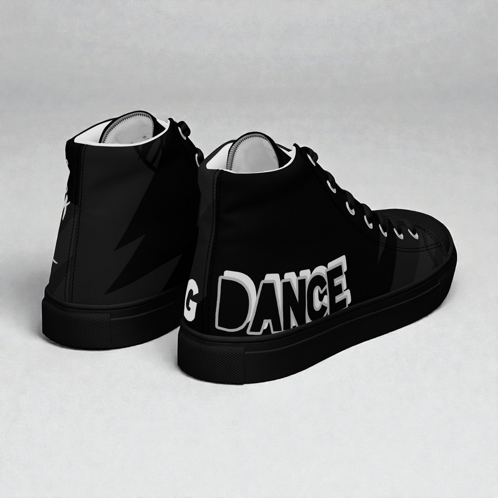 Men’s high top canvas shoes