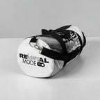 MONROE STORE bolsa de gimnasio negra y blanca con estampado "REHEARSAL MODE ON" y "DANCE", de poliéster.
