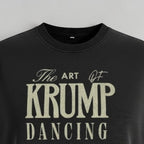 MONROE STORE camiseta negra de algodón y poliéster con cuello redondo y estampado "The Art of Krump Dancing"