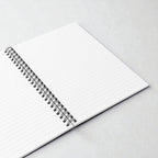 MONROE STORE Cuaderno de espiral con diseño abstracto de figuras, ideal para estudiantes y artistas.