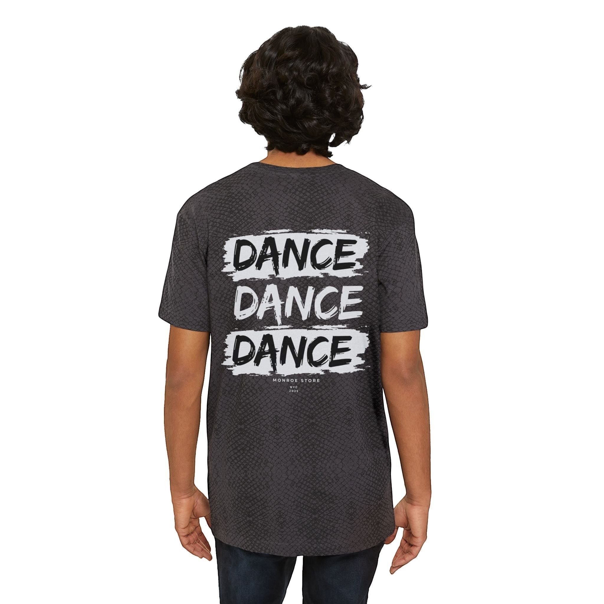 MONROE STORE men's dark grey graphic tee with