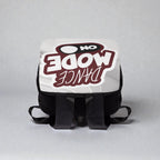 Mochila unisex MONROE STORE negra con diseño divertido "Dance Mode On" en lienzo de Oxford, ideal para uso diario.