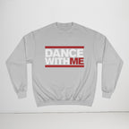 MONROE STORE Sudadera gris de algodón y poliéster con estampado "DANCE WITH ME" en blanco y rojo.
