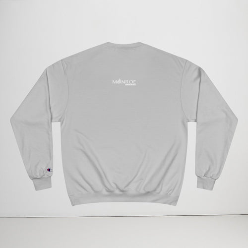 MONROE STORE sudadera gris de algodón y poliéster con cuello redondo y logo "C" en la manga.