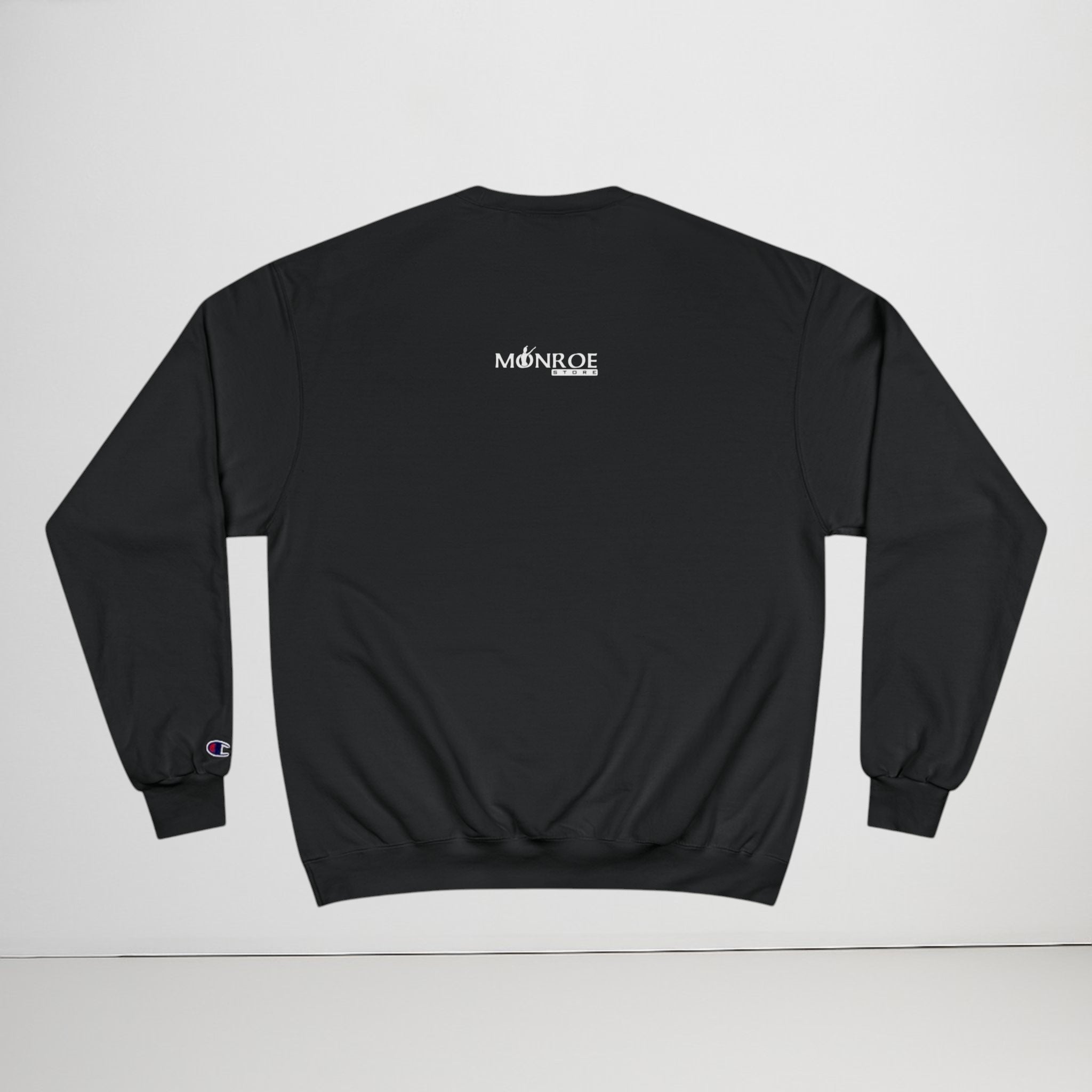 MONROE STORE negro sudadera de algodón y poliéster con logo "C" en la manga y estampado "DANCE WITH ME" en la espalda.