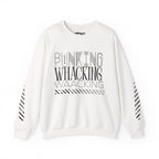 MONROE STORE sudadera blanca de algodón y poliéster con estampado "Waacking" en el pecho y mangas, ideal para bailarines.